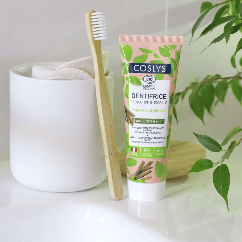 Dentifrice Protection Intégrale Fluor Certifié Bio de la marque Coslys