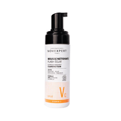 Mousse Nettoyante Flash Eclat de Novexpert sur Véganie