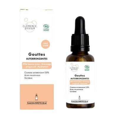 Clémence & vivien - Gouttes Autobronzantes Hâle léger - Véganie