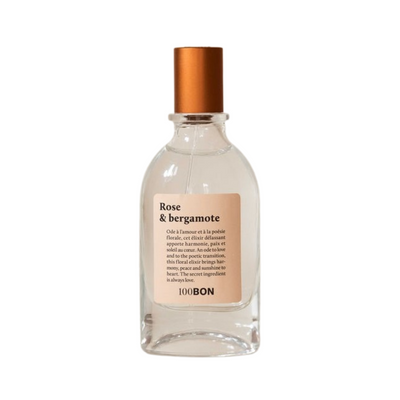Eau de parfum Bergamote et Rose Sauvage de 100 BON sur Véganie