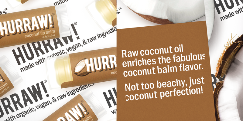 Baume à lèvres Hurraw - Noix de Coco - Véganie