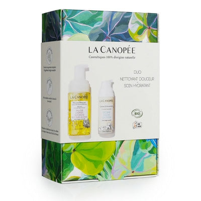 Coffret Duo Nettoyant Douceur et Soin hydratant de La canopée sur Véganie