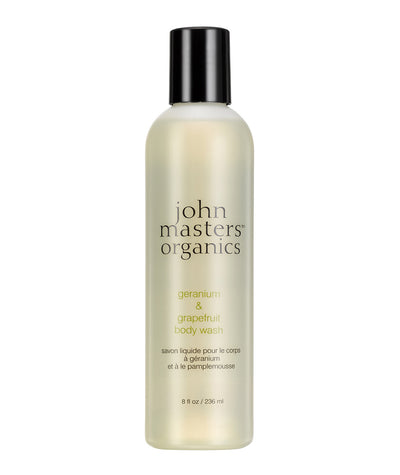 Gel douche bio Géranium Pamplemousse -  John Masters - Véganie