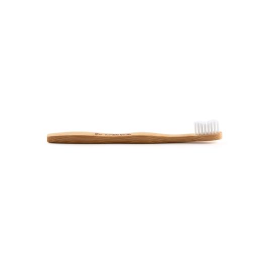 Brosse à dents enfant en bambou - Blanche