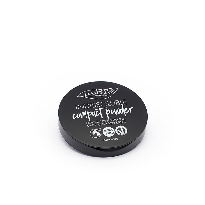 Poudre compacte bio et vegan Indissoluble - Rechargeable - Véganie