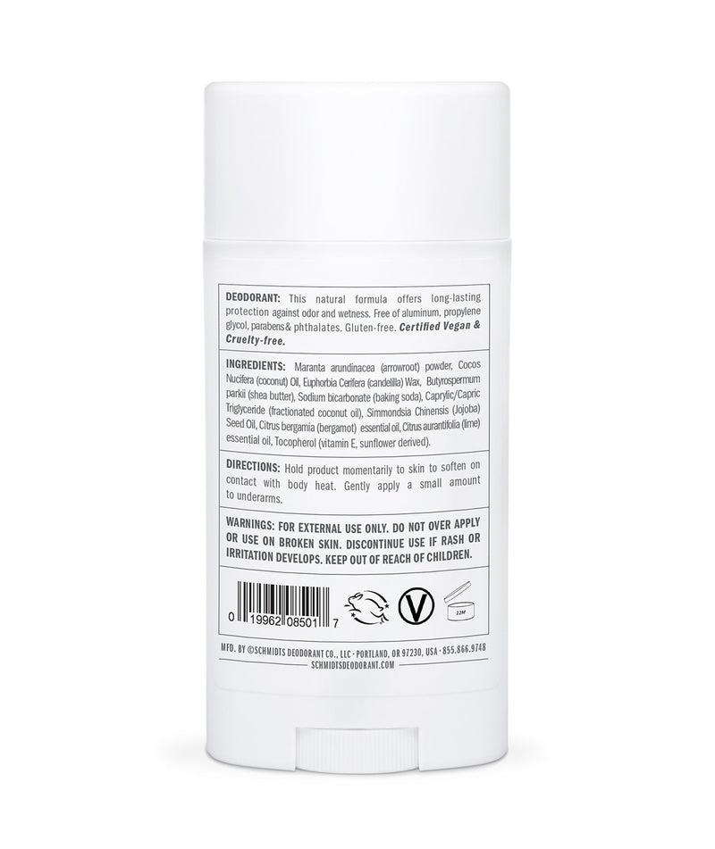 Stick deodorant naturel Bergamote Citron vert - Véganie