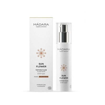 Crème Hydratante Teintée Mádara Teinte Beige doré - Sun Flower