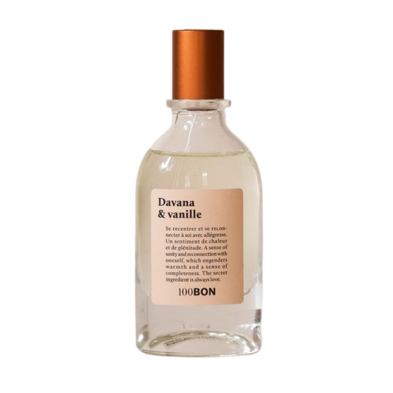 Eau de parfum Davana et vanille bourbon de 100 BON sur Véganie