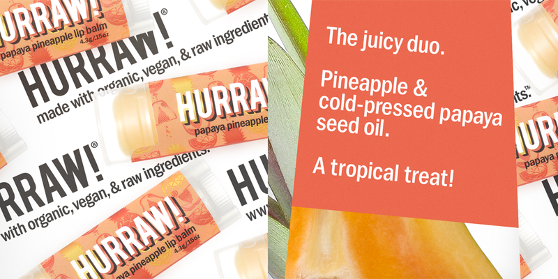 Hurraw Lip Balm - Papaya - Pineapple