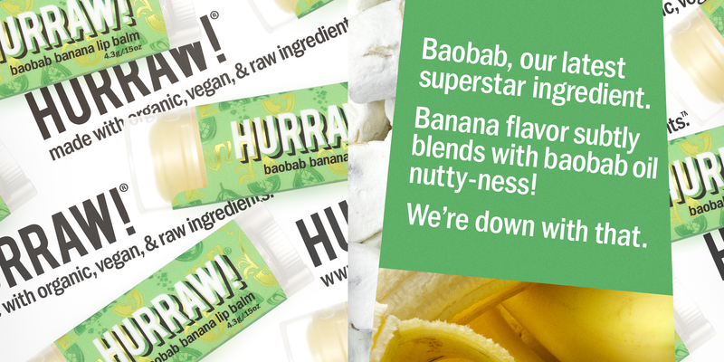 Hurraw Lip Balm - Baobab Banana