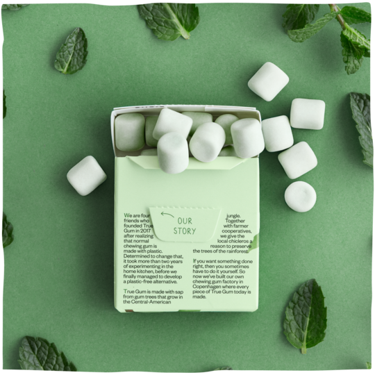 Vegan chewing gum - 100% Biodegradable