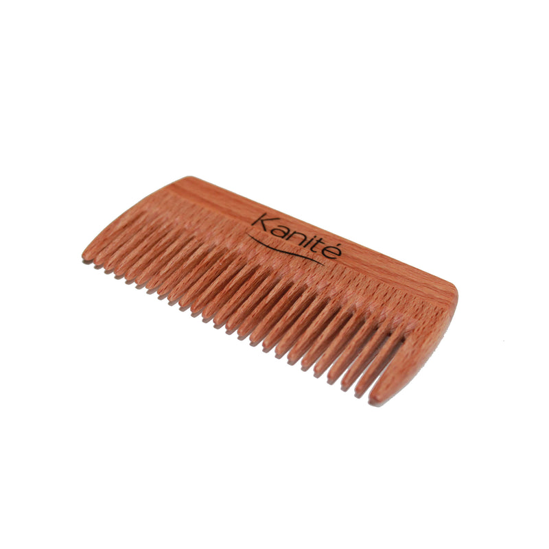 Beech wood beard comb