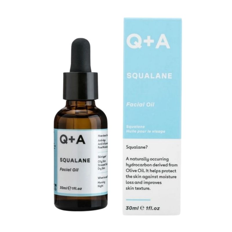 Squalane Facial Oil - Huile visage peaux sèches au Squalane de Q+A sur Véganie