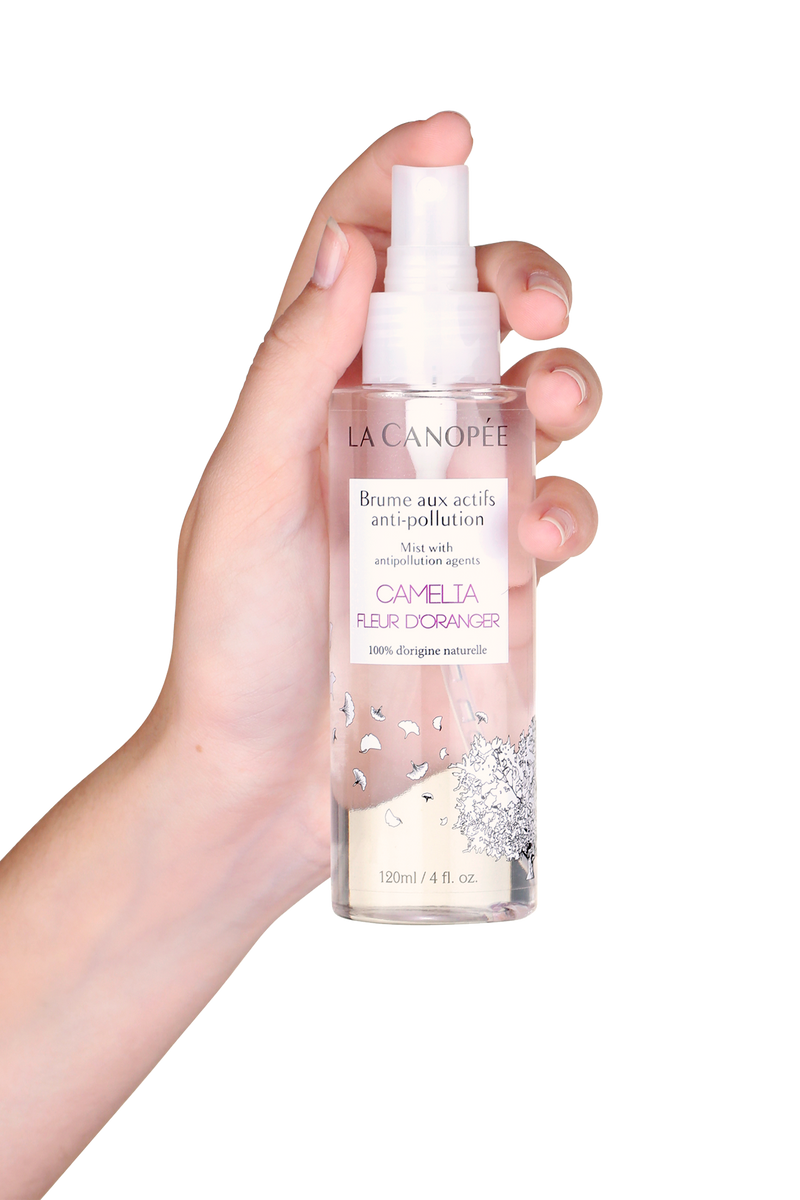 Face mist with anti-pollution active ingredients