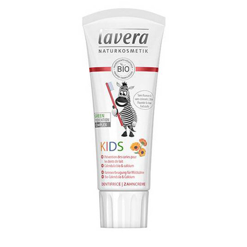 Dentifrice Kids Sans Fluor au Calendula bio et au Calcium - Lavera ...