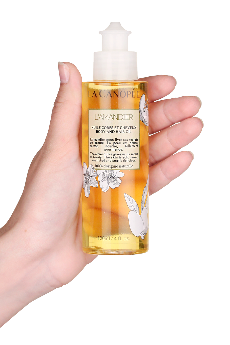 Almond tree body and hair oil