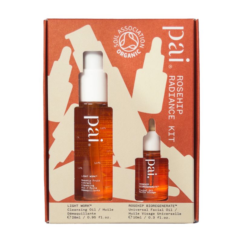 Kit Éclat - Huile démaquillante et Huile bioregenerate Rosier sauvage de Pai skincare sur Véganie