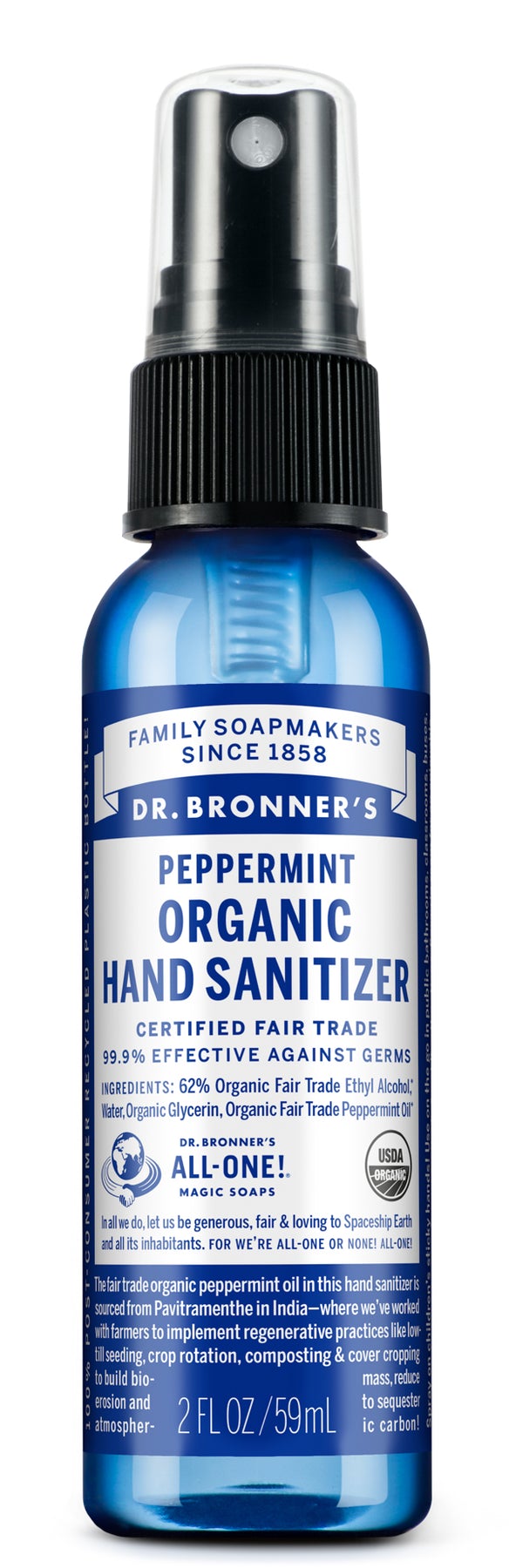 Dr Bronner Organic Hand Sanitizer Spray